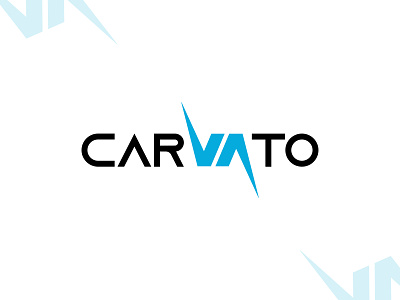 Carvato Logo Design brand identity branding car logo design electric car logo graphic design lettermark logo logo logo design logo designer minimalist minimalist logo