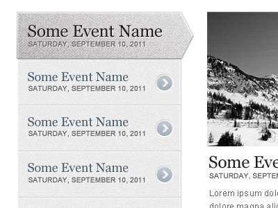 Events Calendar calendar events layout texture