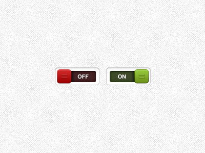 Switches green red switches ui white