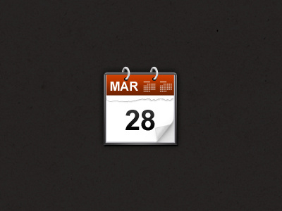 Calendar Icon calendar events gray icon orange texture vector white