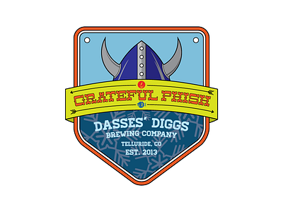 Grateful Phish arrow badge beer brew dead design engaged highlight illustration keg logo phish