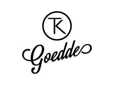 Goedde Logo design logo name script symbol type