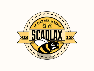 10 Year Anniversary anniversary badge bee logo