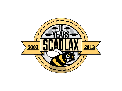 10 Year Anniversary anniversary badge design logo