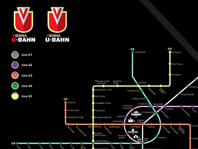 Vienna U-Bahn design information logo map subway