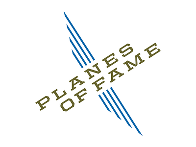 Planes of Fame color design logo museum type