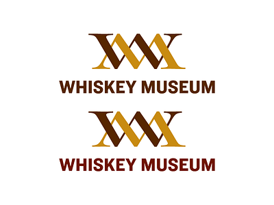 Whiskey Museum color design logo monogram museum type