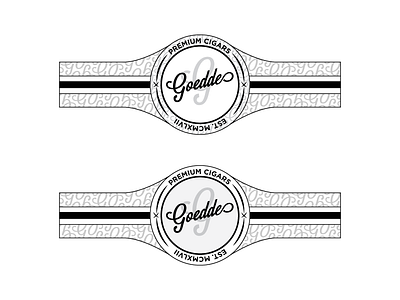Goedde Cigar Labels cigar design label logo pattern type