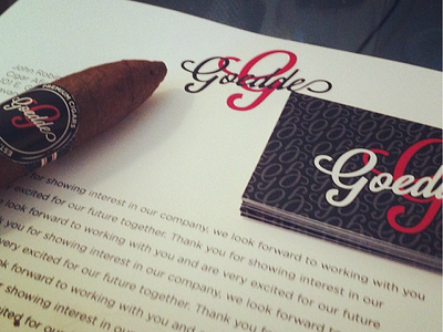 Goedde branding cigar design logo pattern stationery