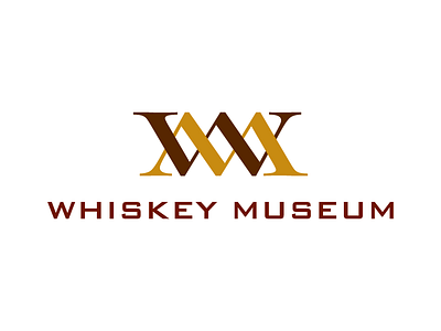 Whiskey Museum Logo color design logo monogram type whiskey