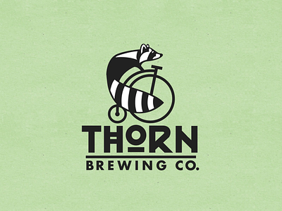 Thorn Brewing Company: Logo Animation 2d animation after effects animated logo brewery logo logo animation mascot microbrew motion design motion graphics raccoon thorn brewing vector animation