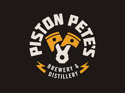 Piston Pete's Brewery: Logo Animation after effects animated logo brewery dark logo animation masculine motion design motion graphics racing vector animation