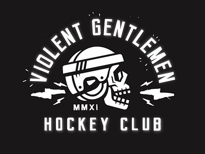 Violent Gentlemen Clothing Company: Hockey Animation 2d animation bradleyconners clothing brand hockey logo animation motion design nowherelandsupply skulls vector animation violentgentlemen