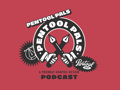 PenTool Pals: Podcast Logo Animation 2d animated logo logo animation motion design motion graphics podcast logo red vector