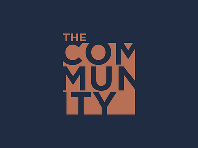 The Community Logo_unused(direction 3) branding design icon logo typography vector