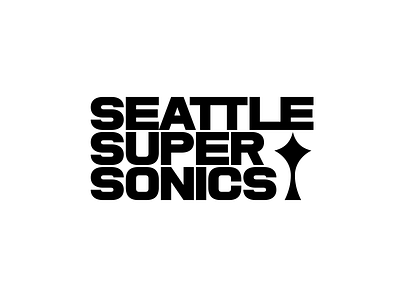 Seattle Super Sonics Typeface bold custom seattle supersonics type typeface
