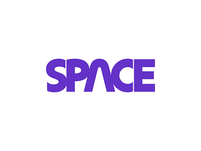 Space bold custom font purple space type typeface