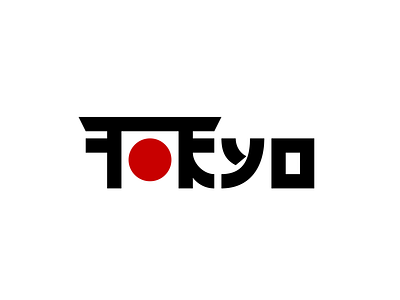 Tokyo bold custom japan logo tokyo type