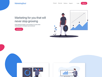 Landing Page Design adobe xd creative illustraion landing page landing page design ui uidesign uiux