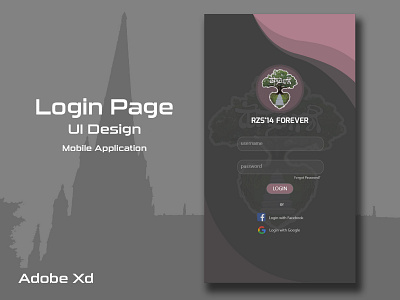 Login Screen Ui Design adobe xd app design creative design icon illustration landing design landing page landing page concept landing page ui login page ui ui ux ux