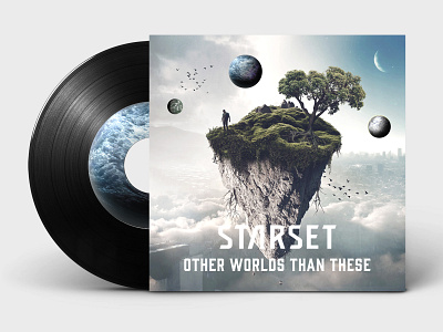Track Cover: "OTHER WORLDS THAN THESE" by Starset design illustration