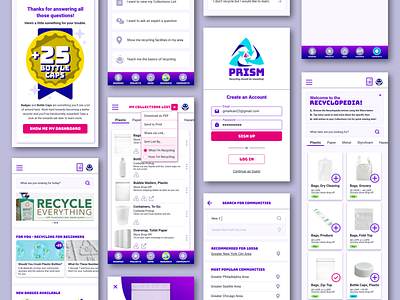 Recycling App app ui ux