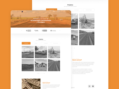 GERA-OBRAS • UI Landing Page and frontend design design concept ui webdesign