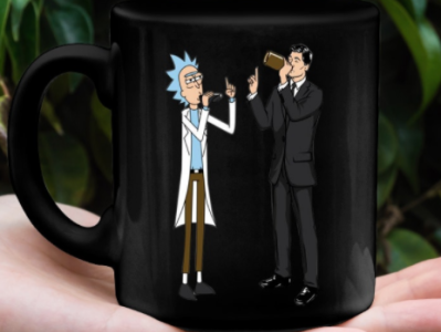 rick and archer drinking design