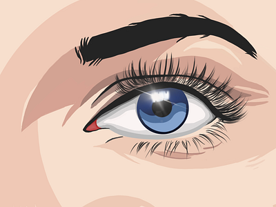 Eye artist artwork digital digitalart drawing drawings eye eyebrow illustration ipad logo vector