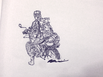 Bike sketch #1 art drawing illustration ink sketch