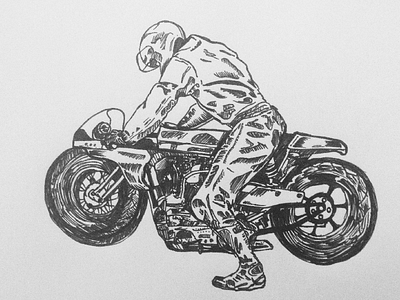 Bike sketch #4 art drawing illustration ink motorbike sketch