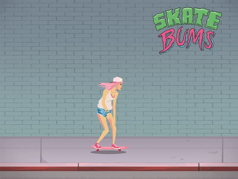 Skate Bums - Ollie animation