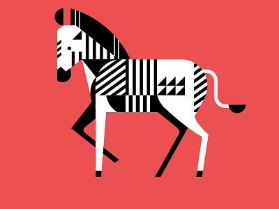 Geometric Zebra animals art geometric graphic design illustration shapes zebra