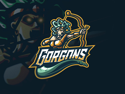 Gorgons brand identity branding epsorts esports esports logo gamer gaming gaming logo illustrations logo logo design sports sports logo