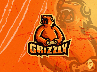 Grizzly brand identity branding epsorts esports logo gamer gamers gaming gaming logo logo mascot mascotlogo sports sports logo stream streaming streaming logo