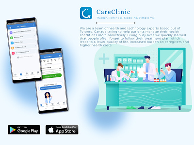 CareClinic - Healthcare app ui design (Case study) healthcare app development ui design