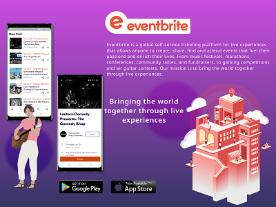 Eventbrite - Event Management App ui/ux (Case Study) interface. ui design