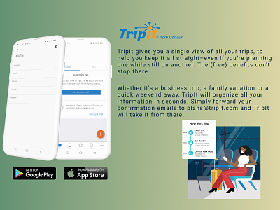 TripIt - Travel Planner App | Trip Booking App | UI/UX user interface