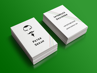 Peter Sekan Business Card business card typography