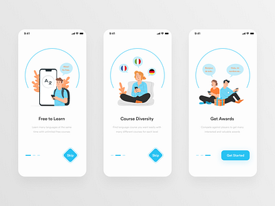 Language App Concept - Onboarding