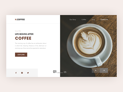 Coffee Website Design