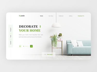 Minimal Home Decoration Shop Website