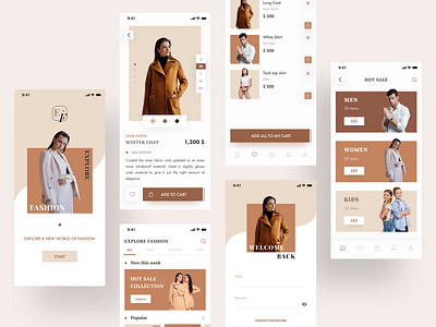 UI Practice - Fashion Shopping App clean design design ecommerce fashion app figma mobile app mobile app design ui ui design