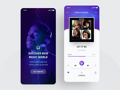 UI Practice - Music App Concept clean clean design elegant figma mobile app mobile app design music app ui ui design