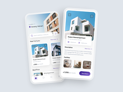 UI Concept - Renting Apartment Mobile App