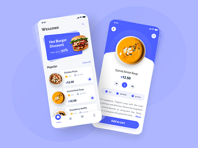 UI Concept - Food Delivery App clean clean design elegant food app inspiration minimal mobile app mobile app design ui ui concept ui design ux uxui