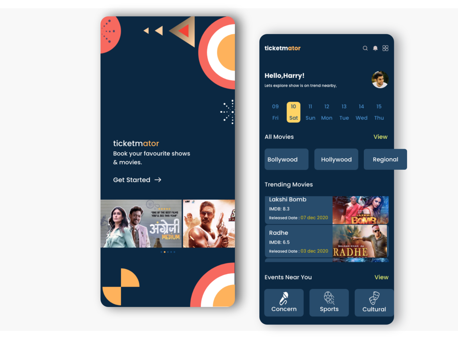 Movie Screen by Vivek Thakur on Dribbble