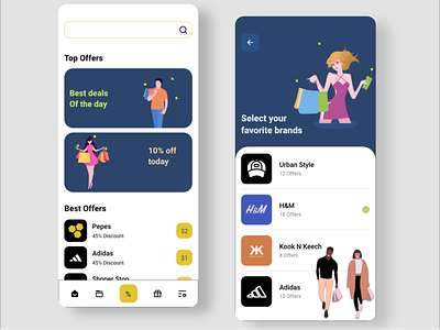 Shopping App adobe xd clean ui mobile design user friendly vectorart