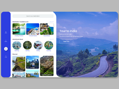 Trip Planner & Booking App adobe xd adventure bookingapp clean ui trip planner userinterfaces website design