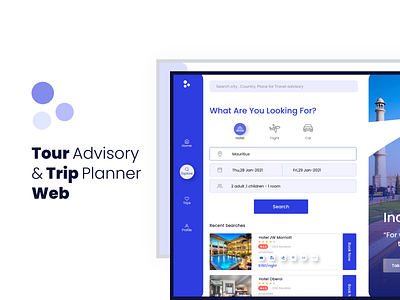 Tour Advisory & Trip Planner Web adobexd freebie ui 2021 userinterfacedesign web design
